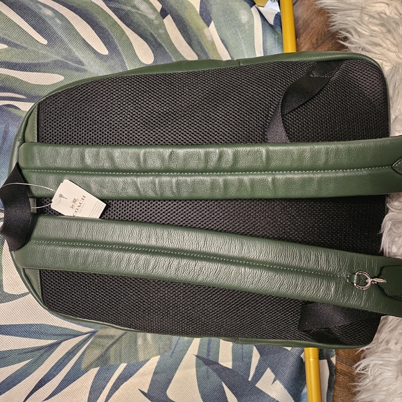 SOLD Coach Green Leather Backpack - Picture 4 of 4